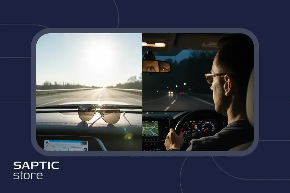 عینک رانندگی در روز و شب؛ پلاریزه بخریم یا نه؟