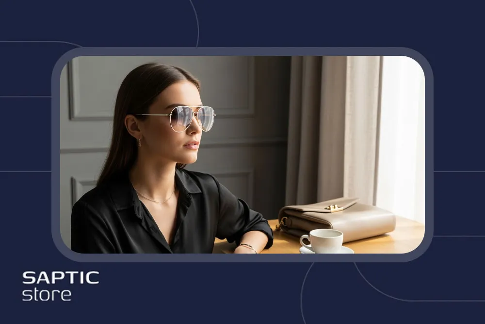 5 نکته برای ست کردن عینک خلبانی زنانه جدید