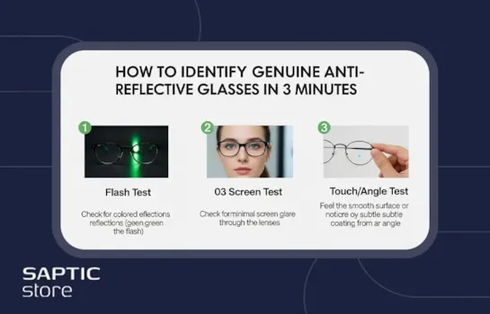 آموزش تشخیص عینک آنتی رفلکس اصل در 3 دقیقه