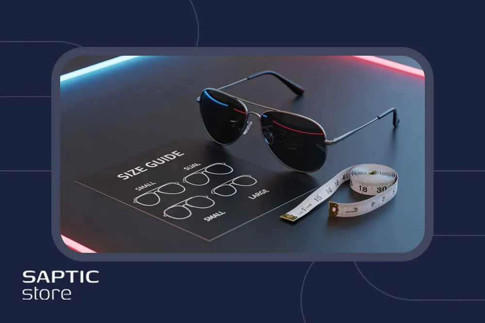 راهنمای انتخاب سایز عینک آفتابی پلیسی بدون پرو کردن